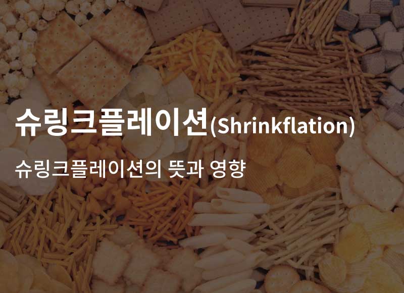 슈링크플레이션(Shrinkflation) 뜻과 영향