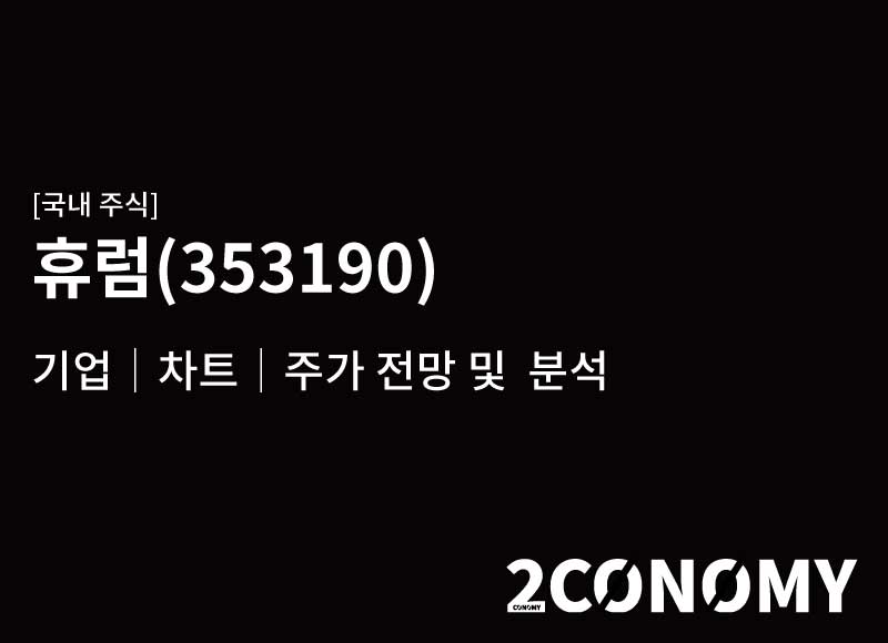 휴럼(353190) – 기업, 주가,차트 전망 및 분석